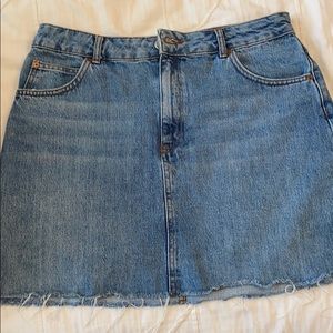 Top shop jean skirt